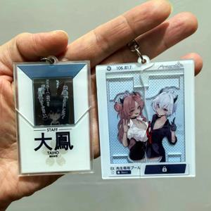 게임 블루 아카이브 Azur Lane IJN Taihō Yozakura Kirara 코스프레 키 체인 아크릴 열쇠 고리 열쇠 고리 가방 액세서리 장식 소품