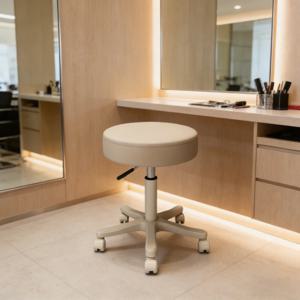 마사지 의자 미용실 의자 리프팅 회전식 원형 의자 헤어 매니큐어 이발소 의자 바퀴 달린 원형 의자