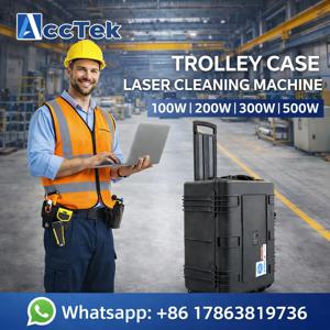 500W 휴대용 레이저 세척기, 녹 및 페인트 낙서 제거용, 금속, 목재, 석재, 페인팅 클리너
