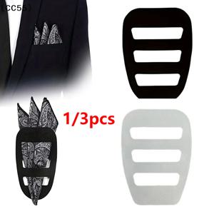 1/3개 포켓 스퀘어 홀더 미리 접힌 정리함 정장용 손수건 클립 정장, 파티, 비즈니스 행사에 적합〔CC55〕