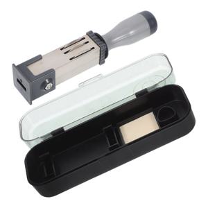 1 세트 금속 날짜 롤링 스탬프 사무실 가정용 휴대용 스탬퍼 명확한 날짜 표시 휴대용 파일 스탬퍼 액세서리 도구