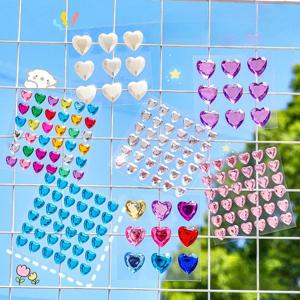 3D 다이아몬드 얼굴 보석 라인 석 눈썹 네일 아트 쥬얼리 네일 아트 스티커 공예 보석 장식 얼굴 다채로운 라인 석 스티커