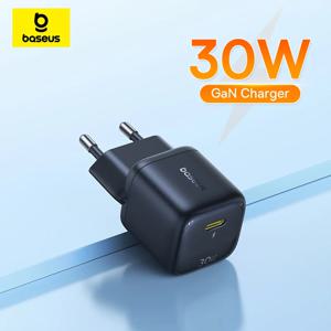 베이스어스 30W GaN 충전기 PD 충전기 아이폰 17 16 15 14 13 12 Max 고속 충전기 PD3.0 QC3.0 휴대폰 충전기 타입 C 태블릿 충전기