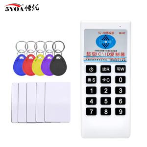 휴대용 125Khz 13.56MHZ 복사기 복사기 Cloner RFID NFC IC 카드 리더기 및 작가 액세스 제어 카드 태그 복사기