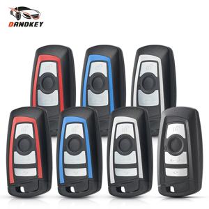 Dandkey 교체 스마트 키 쉘, BMW CAS4 F 3 5 7 시리즈 E90 E92 E93 X5 F10 F20 F30 F40 원격 자동차 키 케이스, 3/4 버튼