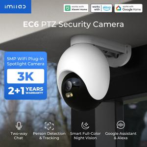IMILAB EC6 3K/4K 실외 스마트 WiFi 카메라 가정 보안용 24/7 녹화 360도 °   자동 추적 AI 감시 카메라 미홈