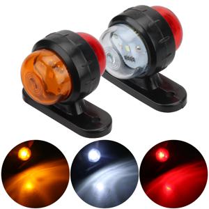 2PCS LED 사이드 마커 조명 12v 24v 트럭 전면 후면 클리어런스 조명 트레일러 밴 캐러밴에 대 한 개요 램프 표시기 테일 라이트