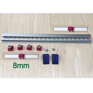 Dowelling Jig 가구 연결 용 조정 가능한 알루미늄 포켓 홀 지그 3 In 1 목공 드릴 로케이터 펀칭 드릴 비트