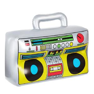 80년대 90년대 레트로 풍선 라디오 Boombox 휴대 전화 16인치 골드 체인 소품 큰 풍선 붐 및 레트로 전화