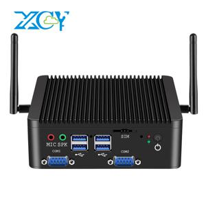 산업용 미니 PC 인텔 펜티엄 J5005 4개 COM 포트, 8개 USB 포트, 2개 LAN 포트, 2개 HDMI 포트, SIM 슬롯, mPCIe WiFi, 4G LTE, GPIO, LVDS, Win11/10, Linux, TPM2.0 지원