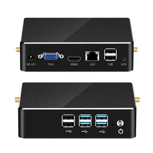 미니 PC Intel Core i7-5500U 프로세서 지원 Windows 7/10 Linux OS 8x USB 포트 HDMI VGA 듀얼 밴드 WiFi Bluetooth