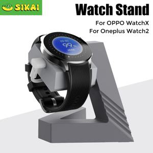 OPPO WatchX/Oneplus Watch2 용 충전 스탠드 OPPO WatchX 케이블이있는 스마트 워치 도크 홀더 충전기 스탠드 시계