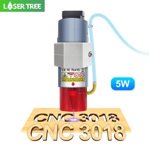레이저 트리 5W 광학 파워 레이저 헤드 CNC 3018 PRO 조각 절단기용 에어 어시스트 450nm 블루 라이트 TTL 모듈
