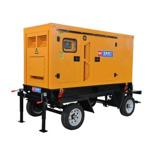 맞춤형 50kW 트레일러 디젤 발전기 세트 이동식 무소음형 산업용 예비 전력 발전기 (야외용)