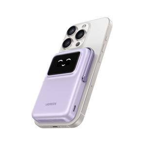 UGREEN 파워 뱅크, 10000mAh 마그네틱 휴대용 충전기, PD 20W 무선 배터리 팩 TFT 디스플레이 포함