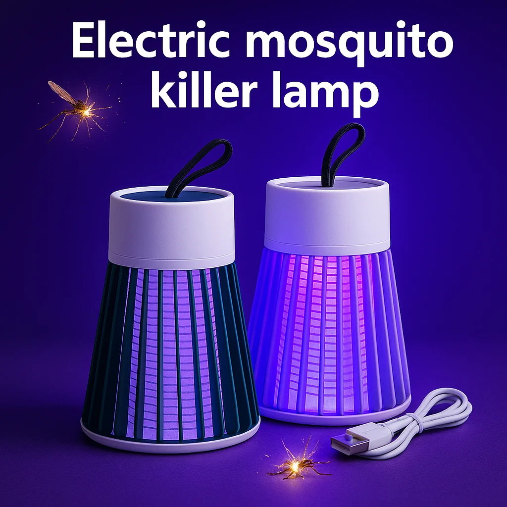 모기 킬러 램프 전기 해충 퇴치기 2-in-1 USB 벌레 포획기 LED 조명 포함 침실 야외 캠핑 말벌 모기용