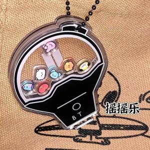 BT21 서포트 스틱, 로킹 키, 귀여운 가방 액세서리, 아이돌 굿즈, 생일 선물