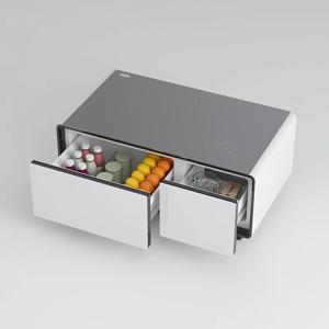 여름 신상품, 냉동 서랍과 USB 충전 기능이 있는 지능형 커피 테이블, 광저우 무역 박람회 독점 판매