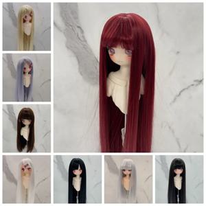 새로운 1/3 & 1/4 & 1/6 Bjd 인형의 가발과 앞머리 긴 직선 가발 소녀 Diy 메이크업 액세서리