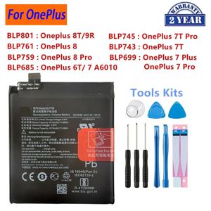 원래 BLP801 BLP761 BLP759 BLP745 BLP743 BLP699 BLP685 배터리 OnePlus 8T/9R/ 8 /Pro/8/7T Pro/7T/ 7 Pro/6T / 7 A6010용