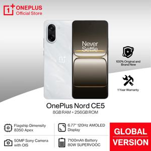 원플러스 노드 CE 5 글로벌 버전 스마트폰 7100mAh 배터리 미디어텍 디멘시티 8350 Apex 50MP 소니 LYT-600 카메라