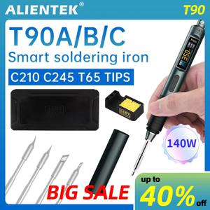 ALIENTEK T90B 납땜 인두기 T245/T210/T65 시리즈 선택 가능 T80 신형 온도 조절 납땜 도구