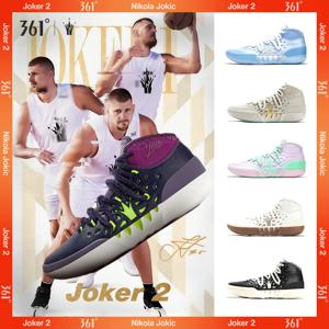 361도 조커 2 남성 농구화 니콜라 요키치 보호 미끄럼 방지 내마모성 안정적인 하이탑 스니커즈 672611104