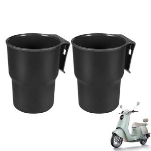 클램프가있는 2PCS 오토바이 컵 홀더, 자동차 에어 벤트 컵 홀더, 오토바이, 자전거, 전자 자전거 용 범용 물병 홀더