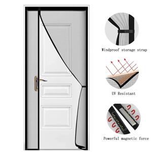 자석식 방충망, 핸즈프리 메쉬 커튼, 어린이와 반려동물에게 안전, 튼튼한 모기장, 설치 간편, 자동 닫힘 기능