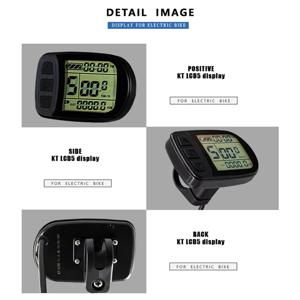 Ebike KT-LCD5 디스플레이 24V36V48V72V 전기 자전거 지능형 제어판 F 용 5 핀 SM/방수 커넥터 디스플레이