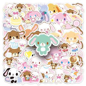 10/30/50pcs Sanrio Sugarbunnies 만화 스티커 SHIROUSA KUROUSA 낙서 카와이 데칼 노트북 일기 재미 있은 장식 스티커