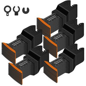 10/50Pcs 진동 톱날 44MM 멀티툴 블레이드 날카로운 진동 톱날 빠른 절단 목재 PVC 커터 톱날