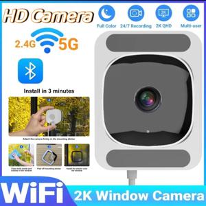 2.4/5GHz WiFi 창문 카메라 3MP 풀 컬러 야간 투시경 실내 보안 미니 카메라, 유리창을 통해 실외를 감시하는 기능을 대체합니다 2026