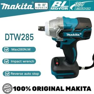 마키타 DTW285 18V 브러시리스 전동 드라이버 280N.m 1/2인치 소켓 충전식 드릴 드라이버 마키타 18V 배터리 호환