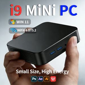 i9 미니 게이밍 PC 윈도우 11 인텔 코어 i9 8950HK 미니 호스트 16GB DDR4 2048GB SSD WIFI 6 BT5.2 게이밍 미니 PC