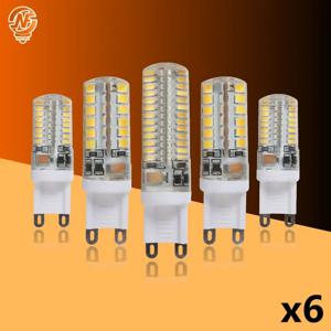 6 개/몫 G9 LED 램프 7W 9W 10W 12W 옥수수 전구 AC 220V-240V SMD 2835 3014 Led Lampada Led 빛 360 할로겐 램프 교체