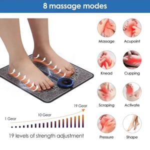 전기 EMS 발 마사지 패드 휴대용 EMS 근육 자극 마사지 매트 통증 완화 발 슬리밍 쉐이핑