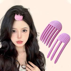 푹신한 머리핀 헤어 롤러 컬링 앞머리 클립 헤어 뿌리 볼륨 헤어 클립 여성 컬링 고정 모양 클립 패션 볼륨