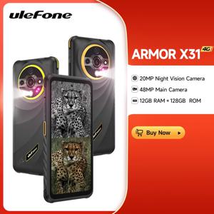 Ulefone Armor X31 4G 견고한 전화 안드로이드 14 스마트폰 6.56인치 12GB RAM 128GB ROM 48MP NFC 야간 카메라 IR 블래스터 글로벌 버전