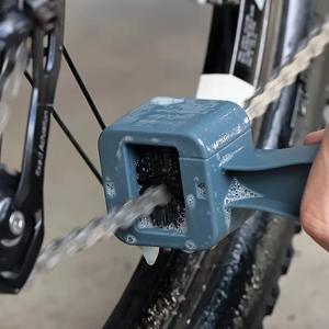 플라스틱 체인 기어 그런지 휠 브러시 자전거 체인 청소 브러시 휴대용 자전거 오토바이 청소 도구 림 관리 타이어