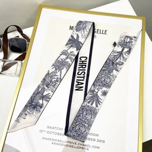 확장형 리본 스카프, 실크 헤어 반다나 및 가방 액세서리, 여성용 수제 롱 넥 랩, 다용도 시크 스타일