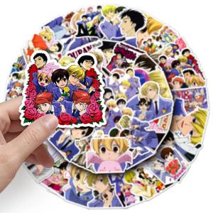 50Pcs 후지오카 하루히 스티커 오란 고등학교 호스트 클럽 스티커 전화 케이스 컴퓨터 장난감 스티커