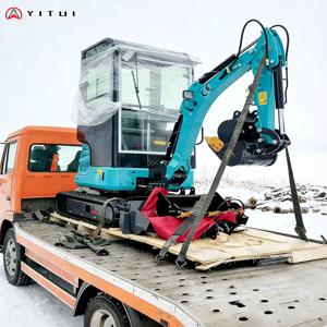 맞춤형 쿠보타 엔진 미니 굴삭기, 유연한 회전, 빠른 배송, 다기능 캐빈 미니 굴삭기 2톤