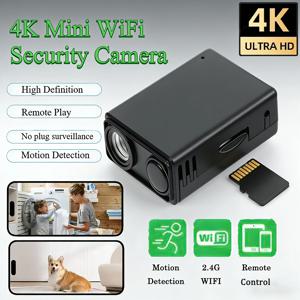 4K 보안 카메라 WiFi 무선 모니터 원격 모션 감지 캠코더 보안 보호 실내 감시 2026 신제품