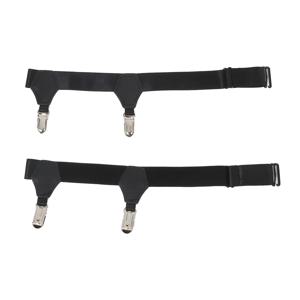 1켤레 블랙 가터 양말 남성용 섹시 스타킹 가터 탄력있는 논슬립 레미넌트 홀더 벨트 레그 서스펜더 클립 버클 A