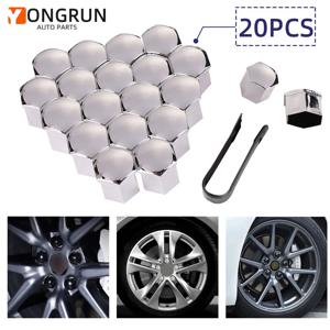 17mm 19mm 21mm 20pcs 자동차 바퀴 보호 커버 너트 커버 녹 방지 자동차 바퀴 허브 나사 커버 볼트 장식 액세서리