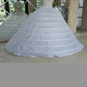 화이트 8 농구 슈퍼 푹신한 페티코트 하프 슬립 스커트 바닥 길이 볼 가운 언더 셔츠 웨딩 Quinceanera 드레스