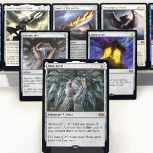 2XM CMR IKO HOLO13-Ⅰ01 Tcg 프록시 매직 카드 Mox Opal Mana Crypt Chrome Mox Force of Will Doubling Season Rhystic Study 수집