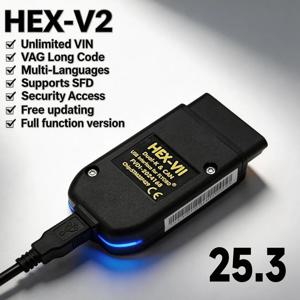VCDS VAG COM 2025 풀 버전 HEX V2 업데이트 다국어 지원 VCDS hex v2 vagcom 자동차 진단 도구 VAG 스캐너