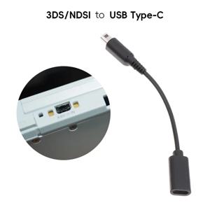 데이터 프로그 타입-C 충전 케이블 (뉴 3DS XL, 뉴 2DS LL, 3DS, 2DS, DSI 게임 콘솔용) 전원 충전기 와이어
